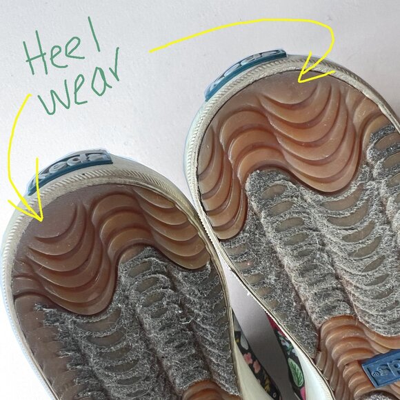 Keds x Rifle Paper Co Double Decker Wild Rose Canvas Slip-On, Sz 8.5 - Picture 7 of 11